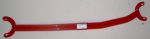 Strutbar front Steel red paints Opel Corsa B 1,0 12V