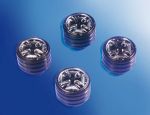 Foliatec AIRCAPS Valve Caps Iron Cross - chrome, 4 pieces