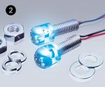 Foliatec  LASER LiteScrews front lighting - orbitblue