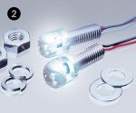 Foliatec  SMD Lite Screws - ultra white, Alu-Silber, wrench size
