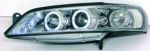 Headlights chrome with angeleyes Opel Vectra B 99 - 02