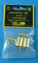 4 gold plated cable end sleeves for 50mm�