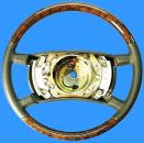 Airbag steering wheel burled wood/leather Mercedes R107/W107/W12