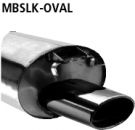 Rear silencer with 153x95mm Mercedes SLK 200 100kW, 230K 141kW