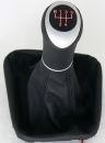 Leather-gear-handle 6 Speed BMW E23, E24, E28 orange Illuminated