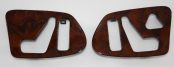 Seat adjustment cover in front burled wood Mercedes W210