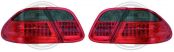 Taillights LED clear red/black Mercedes W208 CLK