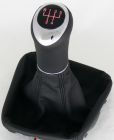 Leather-gear-handle 6 Speed BMW E87, orange Illuminated