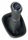 Leather-gear-handle 5 Speed Mercedes W202 red Illuminated