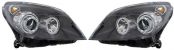 Headlights with Angeleyes Opel Astra H H7/H1