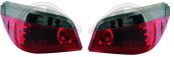 LED Taillights clear red/black BMW E60 Sedan