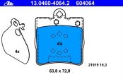 ATE Brake pads rear Mercedes R170/171 W202 W203 W208 W209 W210