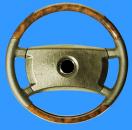 Original steering wheel burled wood/leather Mercedes W/R107-W201