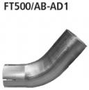Adaptor rear silencer on original system