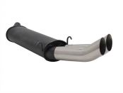 Rear silencer with 2 tail pipes � 76mm DTM Opel Calibra