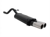 Rear silencer with 2 tail pipes � 76mm Opel Corsa D