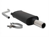 NOVUS Rear silencer with 1 tail pipe 76mm VW Polo II/III