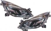 Headlights Dragon Design clear/black Opel Corsa D
