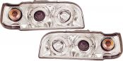 Headlights with Angel eyes clear/chrom for Volvo 850