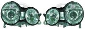 Headlights clear/chrom Mercedes W210 Bj. 99-02