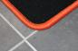 Preview: Fussmatten 4 tlg. schwarz/Kettlung orange passend für BMW 02 E10