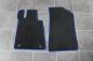Preview: Floor mats 4 pcs. black/blue outline fit for BMW 3er E21