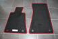 Preview: Floor mats 4 pcs. black/red outline fit for BMW 3er E30 Convertible