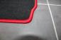 Preview: Floor mats 4 pcs. black/red outline fit for BMW 3er E30 Convertible