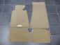 Preview: Floor mats 4 pcs. beige/beige outline fit for BMW 5er E34 Sedan / Touring