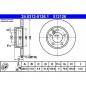 Preview: ATE PowerDisk Bremsscheibe vorne (286x12mm) passend für BMW E36 Z3