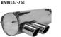 Preview: Rear silencer with 2x76mm with inward curl BMW E87 without M- re