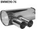 Preview: Bastuck Rear silencer 2x 76mm BMW E90/E91/E92/E93