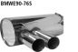 Preview: Bastuck Endschalldämpfer SLASH 2x 76mm BMW E90/E91/E92/E93