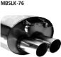 Preview: Rear silencer with 2x76mm Mercedes SLK 200 100kW, 230K 141, 142k