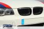 Preview: Shadowline glänzend schwarze Nieren passend für BMW 1er E87 vFL