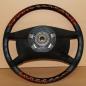 Preview: Original steering wheel burled wood/leather fit for Mercedes R107 W107 W123 W126 Bj. 1981 - 1984
