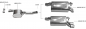 Preview: BASTUCK Adapter pipes for mounting complete system on series fit for Mercedes R129 12 Cyl.