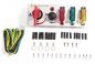 Preview: Panel with battery master switch, ignition -ON/OFF- 3 pcs flip switches + -START/STOP- switch, for Motorsport