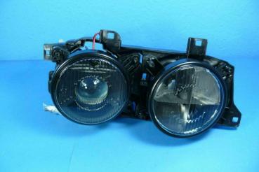 Headlights black in Hella-Look fit for BMW 5er E34, 7er E32 all