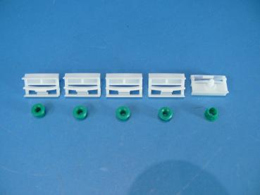 5x BMW Clamp NATUR incl. Grommet, green 9,1mm BMW 3er E36 E46 E90