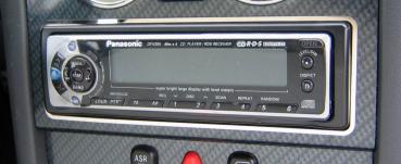 Chrome steel frame radio fit for Mercedes R170 SLK