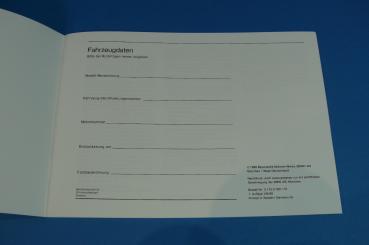 Service booklet GERMAN BMW E24 E28 E30 E32