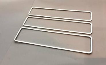 Frame for Radio/ CD polished 3pcs. fit for BMW 7er E38