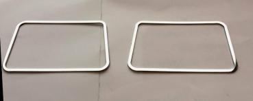 Surrounds speaker rear, stainless steel polished 2pcs fit for BMW 7er E38