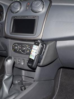 KUDA Telefonkonsole passend für Dacia Sandero / MCV 2 ab 03/2012 Kunstleder schwarz