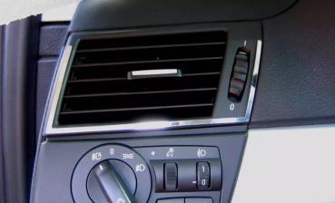 Defroster vent frame outside polished 2pcs. fit for BMW X3 E83