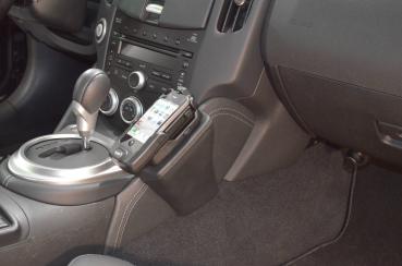 Preview: KUDA Telefonkonsole passend für Nissan 370z ab 04/2009 Leder schwarz
