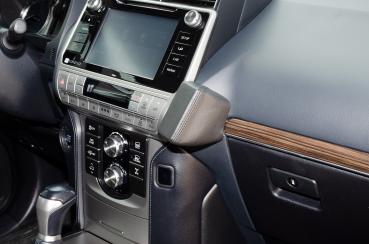 KUDA Telefonkonsole passend für Land Cruiser J15/155 (Europa) / Land Cruiser Prado 150/155 (USA) Baujahr ab 2009 & ab 2017 bis 2022 Kunstleder schwarz