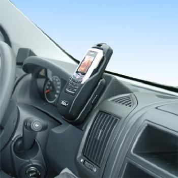 Preview: KUDA Telefonkonsole passend für Fiat Ducato / Citroen Jumper / Peugeot Boxer Leder schwarz