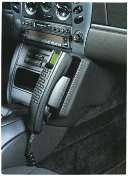 KUDA Telefonkonsole passend für Porsche Boxster / 911 (996) ab 10/1996 bis 08/2004 Kunstleder schwarz